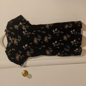Black floral dress